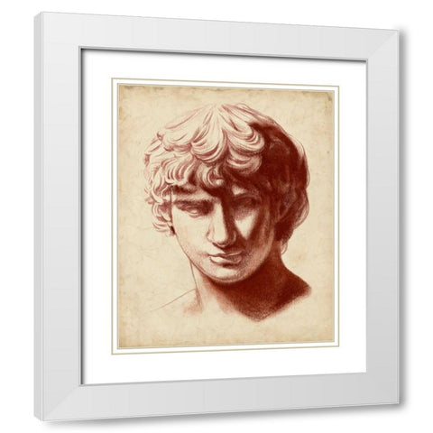 Statuesque Study II White Modern Wood Framed Art Print with Double Matting by Parker, Jennifer Paxton