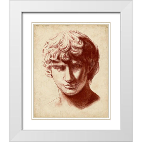 Statuesque Study II White Modern Wood Framed Art Print with Double Matting by Parker, Jennifer Paxton