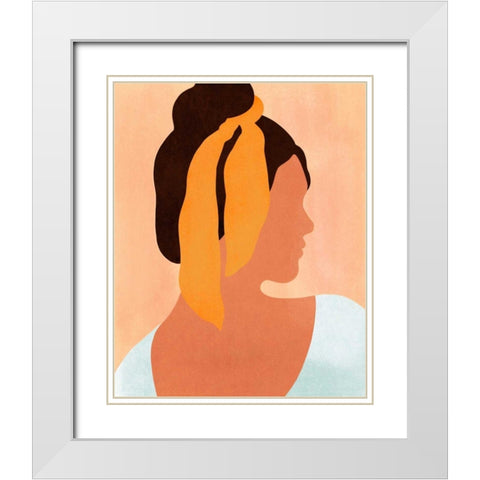 Hang Loose II White Modern Wood Framed Art Print with Double Matting by Warren, Annie