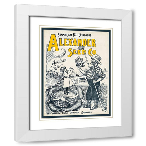 Antique Seed Packets IV White Modern Wood Framed Art Print with Double Matting by Unknown