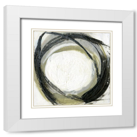 Light in the Center II White Modern Wood Framed Art Print with Double Matting by Goldberger, Jennifer