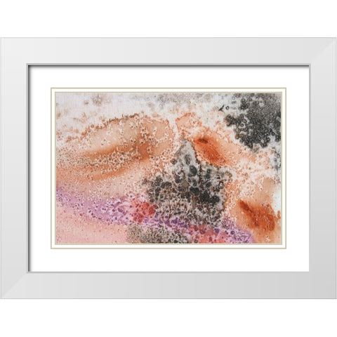 Textured Coast I White Modern Wood Framed Art Print with Double Matting by Orlov, Irena