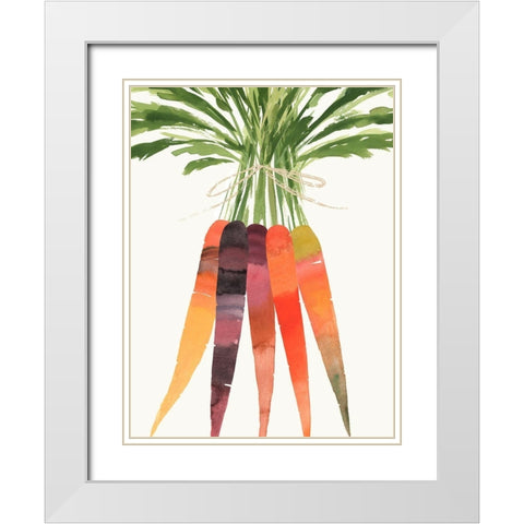 Vibrant Bunch II White Modern Wood Framed Art Print with Double Matting by Warren, Annie