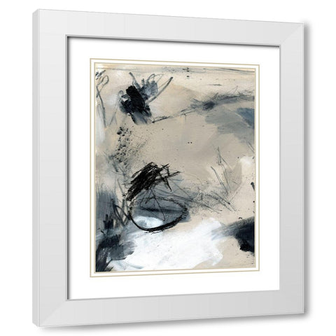Scribble Abstract II White Modern Wood Framed Art Print with Double Matting by Parker, Jennifer Paxton