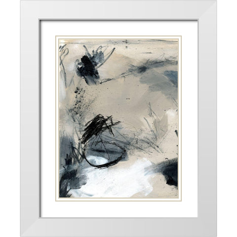 Scribble Abstract II White Modern Wood Framed Art Print with Double Matting by Parker, Jennifer Paxton