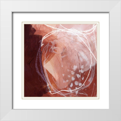 Earthen Orbs I White Modern Wood Framed Art Print with Double Matting by Parker, Jennifer Paxton