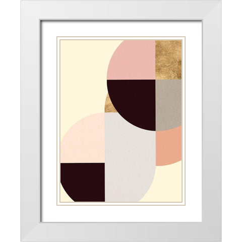 Wonder Wheels II White Modern Wood Framed Art Print with Double Matting by Warren, Annie