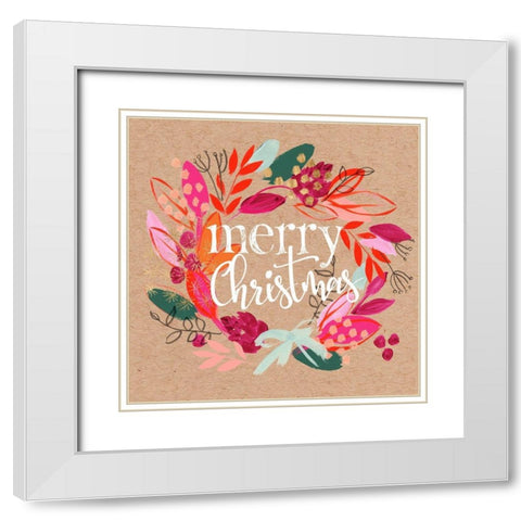 Crafty Christmas I White Modern Wood Framed Art Print with Double Matting by Parker, Jennifer Paxton
