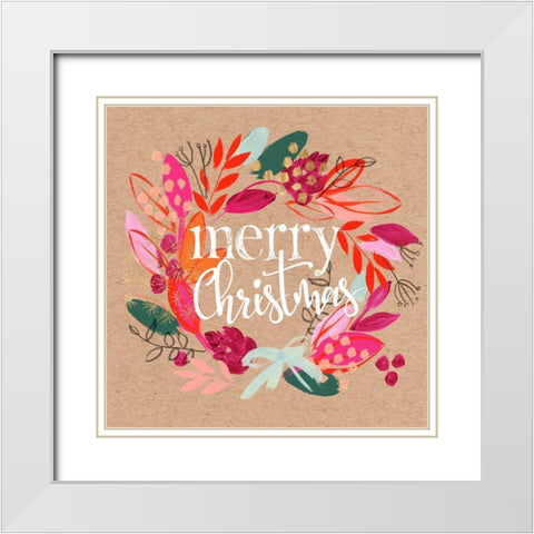 Crafty Christmas I White Modern Wood Framed Art Print with Double Matting by Parker, Jennifer Paxton