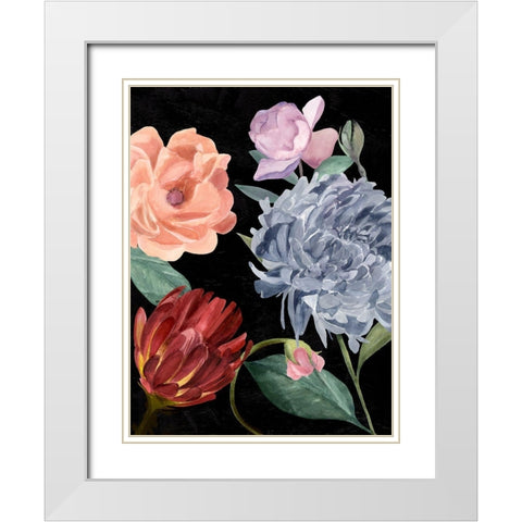 Twilight Blossom II White Modern Wood Framed Art Print with Double Matting by Warren, Annie