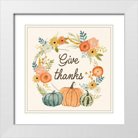 Harvest Home I White Modern Wood Framed Art Print with Double Matting by Barnes, Victoria
