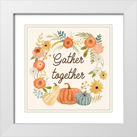 Harvest Home II White Modern Wood Framed Art Print with Double Matting by Barnes, Victoria