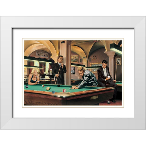 Game of Fate White Modern Wood Framed Art Print with Double Matting by Consani, Chris