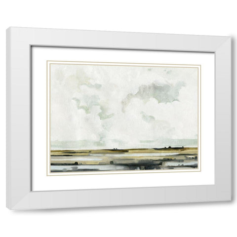 Quiet Moors I White Modern Wood Framed Art Print with Double Matting by Caroline, Emma