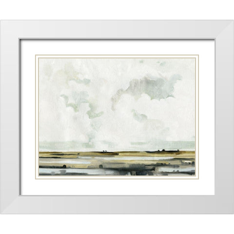 Quiet Moors I White Modern Wood Framed Art Print with Double Matting by Caroline, Emma