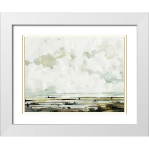 Quiet Moors II White Modern Wood Framed Art Print with Double Matting by Caroline, Emma