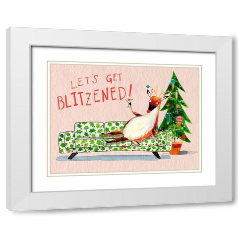 Get Bliztened II White Modern Wood Framed Art Print with Double Matting by Parker, Jennifer Paxton