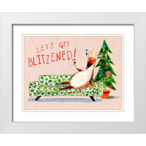 Get Bliztened II White Modern Wood Framed Art Print with Double Matting by Parker, Jennifer Paxton