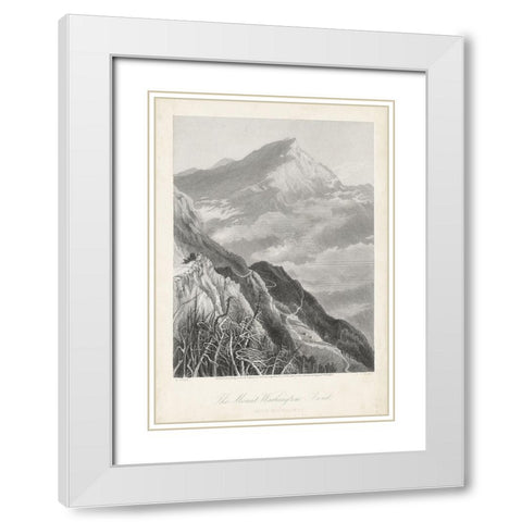 The Mount Washington Road White Modern Wood Framed Art Print with Double Matting by Bryant, William Cullen