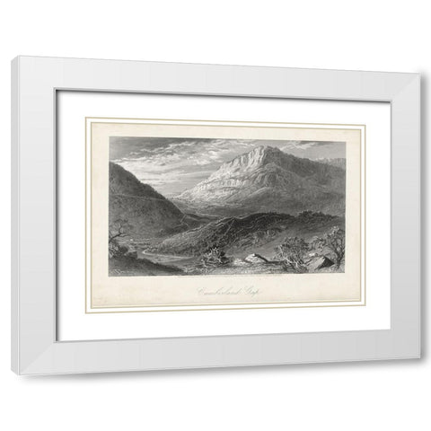Cumberland Gap White Modern Wood Framed Art Print with Double Matting by Bryant, William Cullen