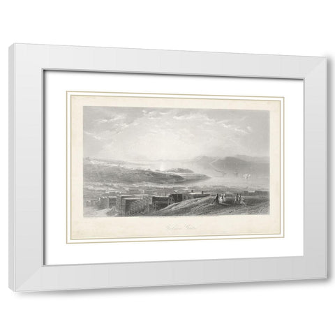 Golden Gate White Modern Wood Framed Art Print with Double Matting by Bryant, William Cullen