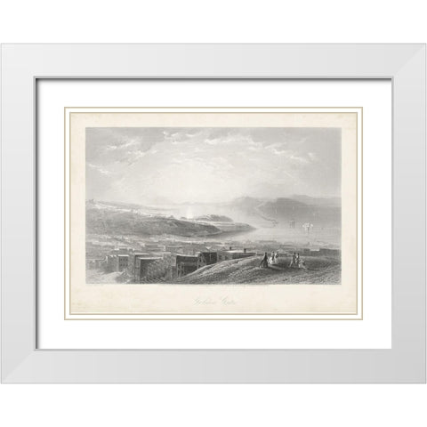 Golden Gate White Modern Wood Framed Art Print with Double Matting by Bryant, William Cullen