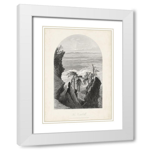The Catskills White Modern Wood Framed Art Print with Double Matting by Bryant, William Cullen