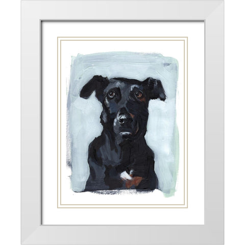 Bestie Portrait I White Modern Wood Framed Art Print with Double Matting by Parker, Jennifer Paxton