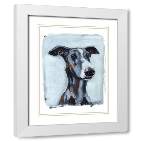 Bestie Portrait II White Modern Wood Framed Art Print with Double Matting by Parker, Jennifer Paxton