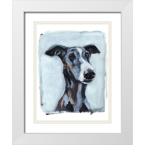 Bestie Portrait II White Modern Wood Framed Art Print with Double Matting by Parker, Jennifer Paxton