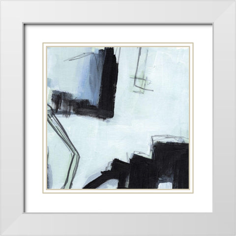 Fractal Sky I White Modern Wood Framed Art Print with Double Matting by Parker, Jennifer Paxton