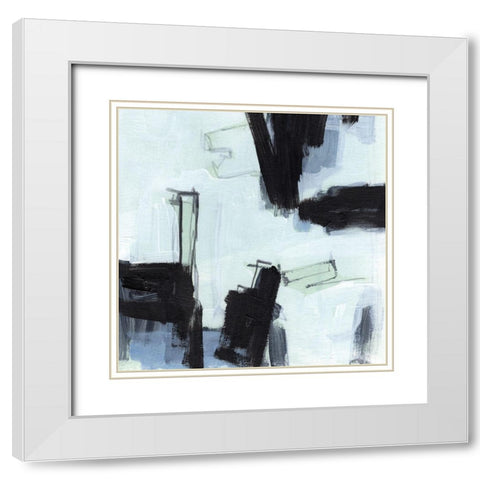 Fractal Sky II White Modern Wood Framed Art Print with Double Matting by Parker, Jennifer Paxton