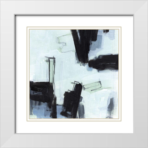 Fractal Sky II White Modern Wood Framed Art Print with Double Matting by Parker, Jennifer Paxton