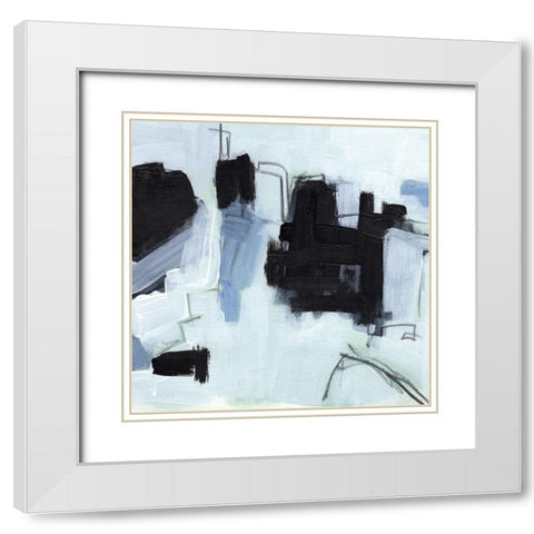 Fractal Sky IV White Modern Wood Framed Art Print with Double Matting by Parker, Jennifer Paxton