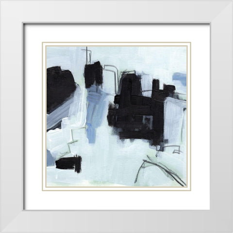 Fractal Sky IV White Modern Wood Framed Art Print with Double Matting by Parker, Jennifer Paxton
