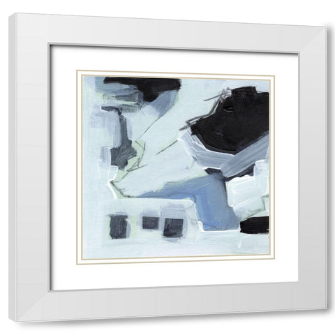 Fractal Sky V White Modern Wood Framed Art Print with Double Matting by Parker, Jennifer Paxton