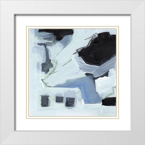 Fractal Sky V White Modern Wood Framed Art Print with Double Matting by Parker, Jennifer Paxton