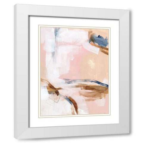 Salt Flat Tracks I White Modern Wood Framed Art Print with Double Matting by Parker, Jennifer Paxton