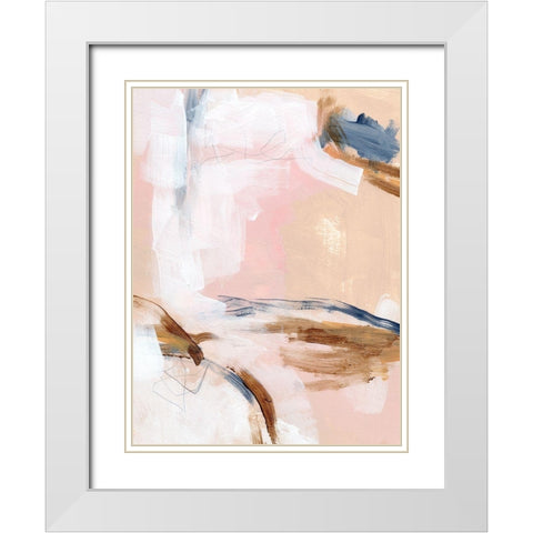 Salt Flat Tracks I White Modern Wood Framed Art Print with Double Matting by Parker, Jennifer Paxton