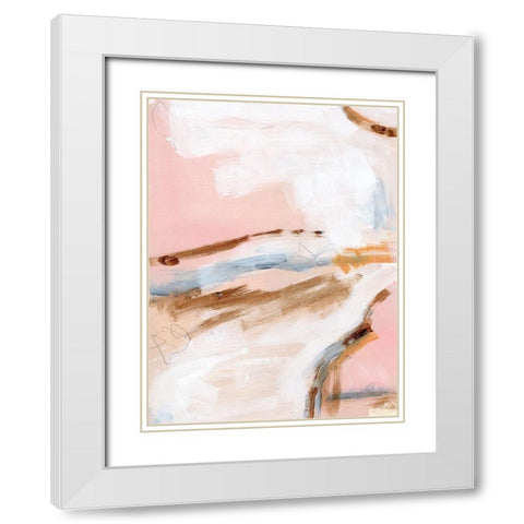 Salt Flat Tracks II White Modern Wood Framed Art Print with Double Matting by Parker, Jennifer Paxton
