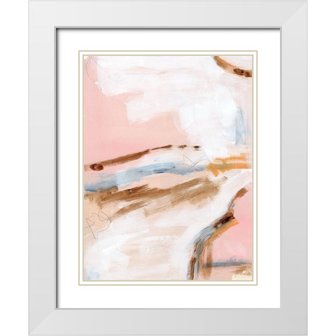 Salt Flat Tracks II White Modern Wood Framed Art Print with Double Matting by Parker, Jennifer Paxton