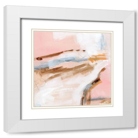 Salt Flat Tracks III White Modern Wood Framed Art Print with Double Matting by Parker, Jennifer Paxton
