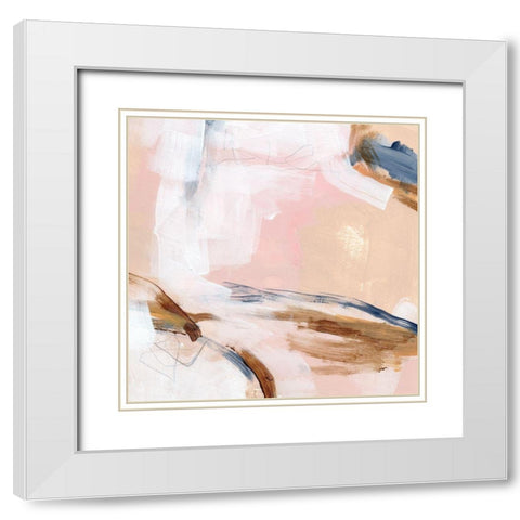 Salt Flat Tracks IV White Modern Wood Framed Art Print with Double Matting by Parker, Jennifer Paxton