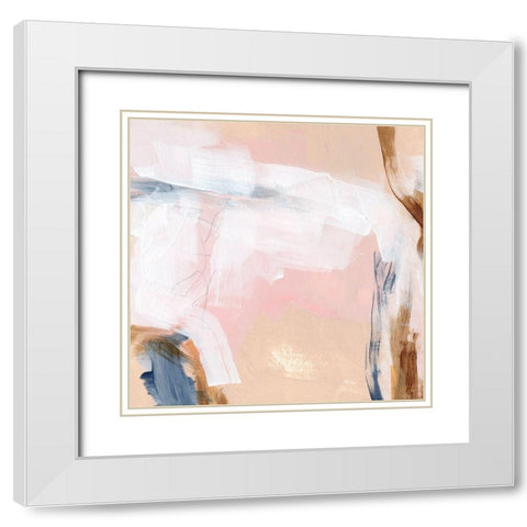Salt Flat Tracks V White Modern Wood Framed Art Print with Double Matting by Parker, Jennifer Paxton