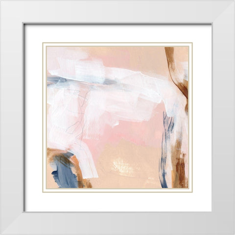 Salt Flat Tracks V White Modern Wood Framed Art Print with Double Matting by Parker, Jennifer Paxton