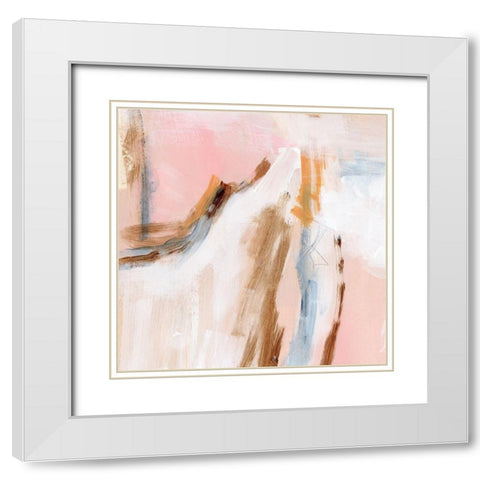 Salt Flat Tracks VI White Modern Wood Framed Art Print with Double Matting by Parker, Jennifer Paxton