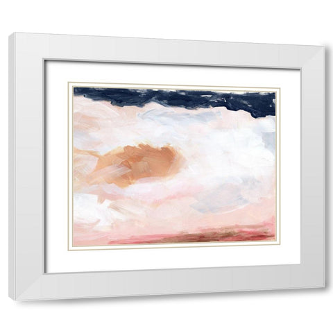 Dusk Clouds I White Modern Wood Framed Art Print with Double Matting by Parker, Jennifer Paxton