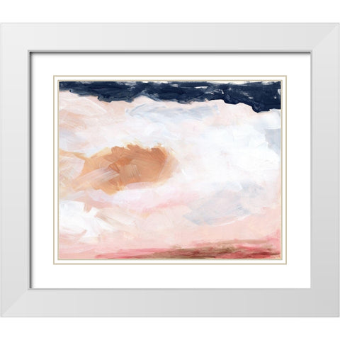 Dusk Clouds I White Modern Wood Framed Art Print with Double Matting by Parker, Jennifer Paxton