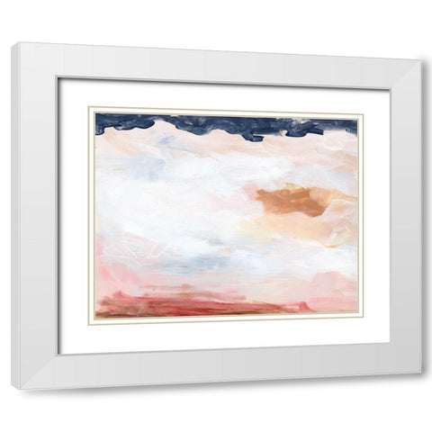 Dusk Clouds II White Modern Wood Framed Art Print with Double Matting by Parker, Jennifer Paxton