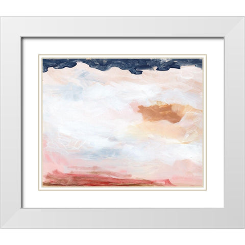 Dusk Clouds II White Modern Wood Framed Art Print with Double Matting by Parker, Jennifer Paxton
